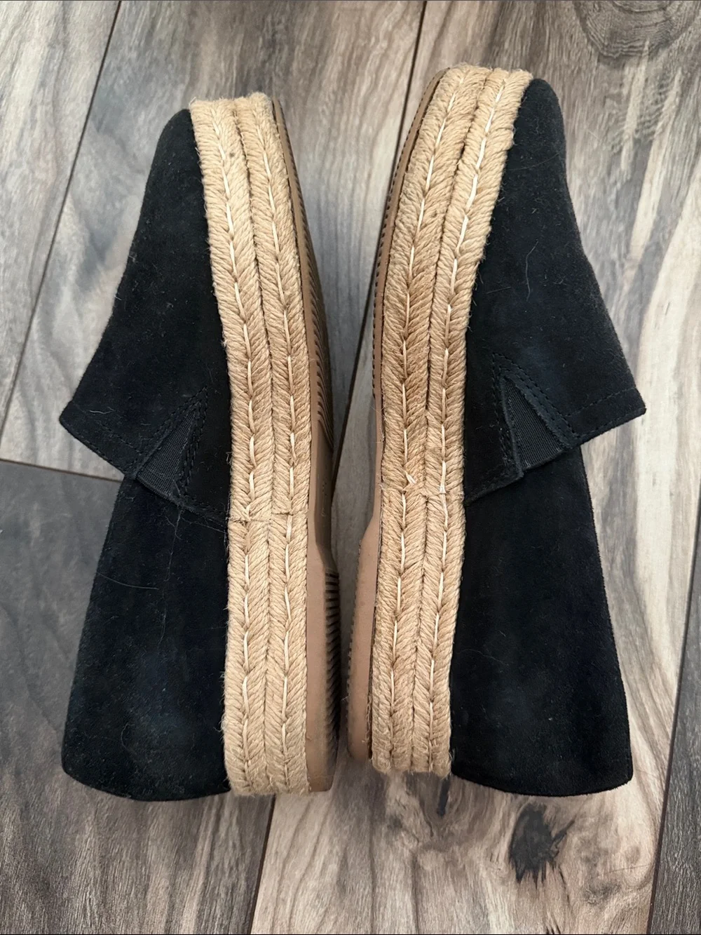 Naturalizer Black Suede Slip-On Loafers